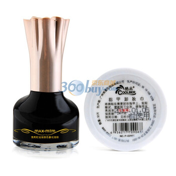 梵希陀MAX-MTM鲜花珐琅明色美甲2件组3#（黑色诱惑 03 15ml+酷品卸甲巾32片）
