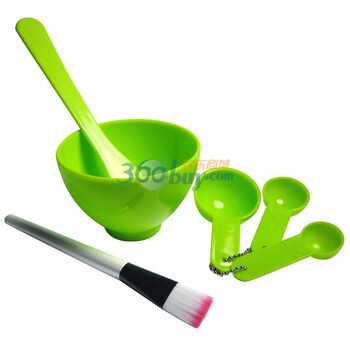Malian玛莉安4in1美容套装（计量器+面膜碗+面膜棒+面膜刷）颜色随机