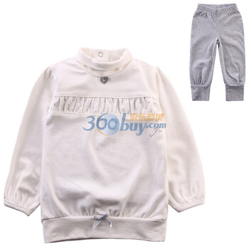 帕斯里诺/Pastellino 2012年春装新款宝宝外出服两件套 礼盒装 4210001白色 95(24至30个月)