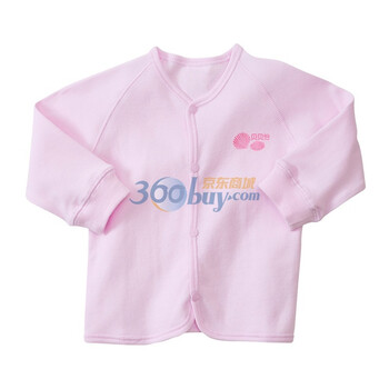 贝贝怡（bornbay） BB306 前开扣肚衣 婴儿童装内衣浅粉红92码