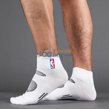 VCOTTON维棉 NBA休闲运动袜Ⅱ 白色 均码