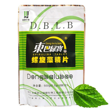 东巴绿宝纯天然顿顶螺旋藻精片500克1000片袋装