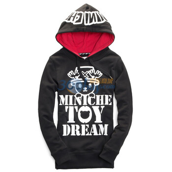 Giordano佐丹奴BSX 外套 女MINI CHE小宠物连帽卫衣 04381521 黑色 XL