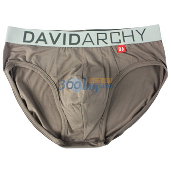 DA（David Archy）良品系列 男士内裤 莫代尔 U凸设计 三角 咖啡色 XXXL