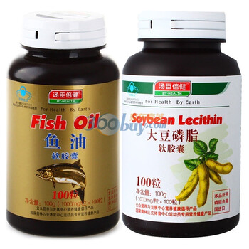 汤臣倍健鱼油100粒+大豆磷脂100粒