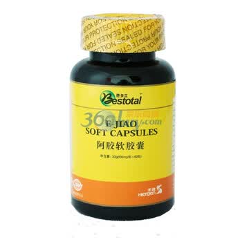 蓓多立阿胶软胶囊500mg×60粒/瓶