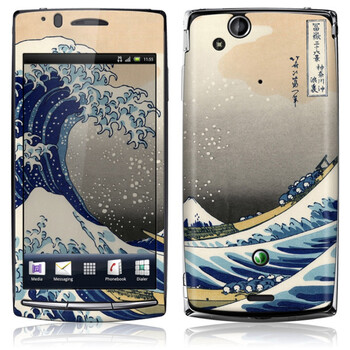 ideaSkin 索尼爱立信 XPERIA arc S / LT15i / LT18i 神奈川冲浪图 外壳保护套皮贴膜 DBEC812098