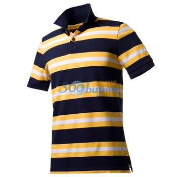 Giordano佐丹奴 Polo 男撞色自由间修身珠地Polo 01011008 蓝色 L