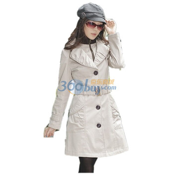 玫斯妮新款女装长款冬装加厚棉衣外套棉服棉袄1828 米色 XXL