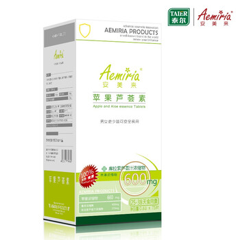 安美来 AEMIRIA 苹果芦荟素 0.6g*75片