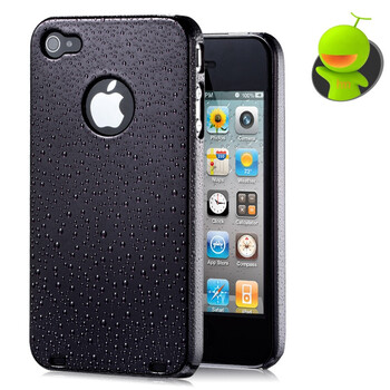 哈密瓜（hamimelon） HM0051 质感水滴电镀防刮　iphone4手机套 保护套 金属外壳 黑钢