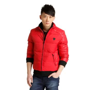 Jack Jones/杰克琼斯 羽绒服 立领拉链短款休闲羽绒服I(鲜红)|211412054077 XXXL