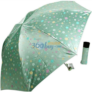 2012年新款 天堂伞 防紫外线 防晒 晴雨伞 3336E花开时节 4号绿