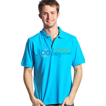 怡致VISZS 男装水洗时尚短袖POLO衫 FCN9033136 蓝色 43/XXL