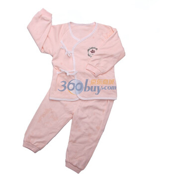 婴之谷2011秋季新品 素色双层合同套（开闭裤)T5566 粉红 66码