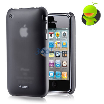 哈密瓜（hamimelon) HM0035 磨砂半透明 iphone3保护套 黑色 送贴膜防尘塞