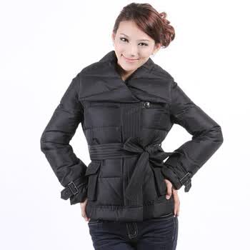 维克莱尔 VLoyal 户外最新泡泡暖暖型短款羽绒服 V8170 黑色 L