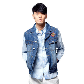 <em>男士</em>水洗<em>牛仔</em>布<em>马甲</em>2112903