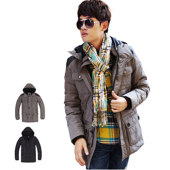 柒加尚品SEVENJOY 冬式气场新款男士长款休闲保暖羽绒服15YR02 驼色 XXL