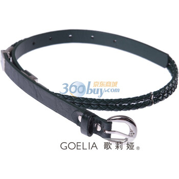 歌莉娅GOELIA编织细腰带844G5914 绿色 均码