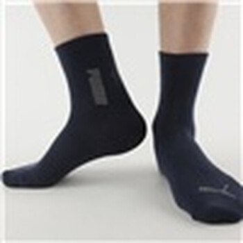 PUMA 彪马 男士提花休闲 商务短袜子 靛蓝 25-27cm