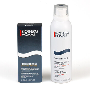 Biotherm碧欧泉男士炽能焕肤两件套(男士清脂平衡剃须摩丝200ml+男士炽能醒肤啫喱乳液50ml）