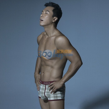 健将弹力印花明根男士平角内裤88428【海报款】XXXL