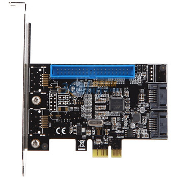 魔羯 (MOGE) MC280 PCI-E(x1)SATA3.0+PATA卡（内侧2个SATA3.0高速接口,附带1个IDE扩展口