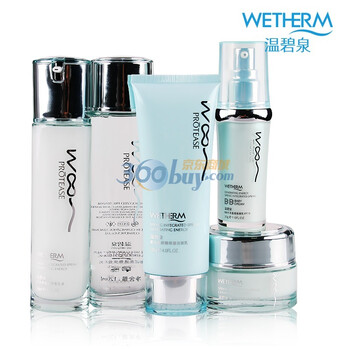 温碧泉WETHERM 新活泉娇嫩保湿四件套装 （洁面乳120g+爽肤水120ml+乳液80ml+乳霜50g+隔离乳30g）