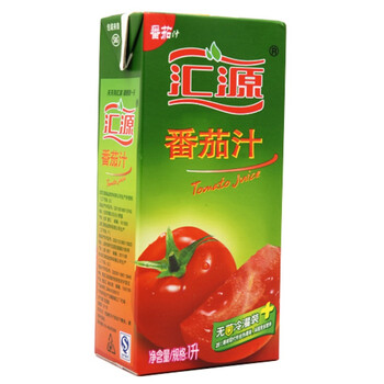 汇源100%番茄汁1L*12盒 不添加糖、色素、防腐剂