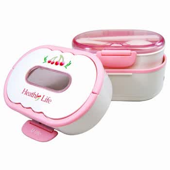 十度良品（SEED）SD-938 “蒸”功夫电热饭盒（蜜桃红）
