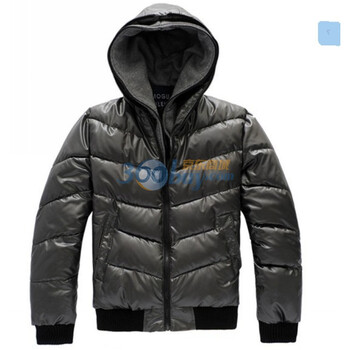 达思彼 新款男装休闲百搭加厚连帽棉服外套 M002 灰色 XXL