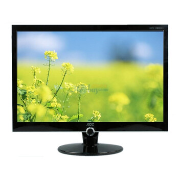 AOC（冠捷）2430V + 24英寸魔戒系列宽屏液晶显示器 （黑色）