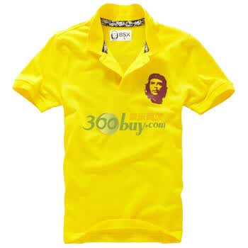 Giordano佐丹奴BSX Polo 男MINI CHE经典头像印花POLO 04011100 浅黄色 XL