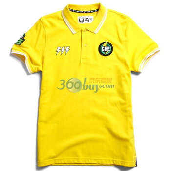 Giordano佐丹奴BSX Polo 男MINI CHE绣章珠地POLO 04011400 土黄 S