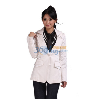 威丝曼WSM 女装翻领修身小西服 TC140008 发白的杏仁色 XL