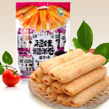 【福娃】粗粮卷心零食 糙米卷 番茄味380g*3包