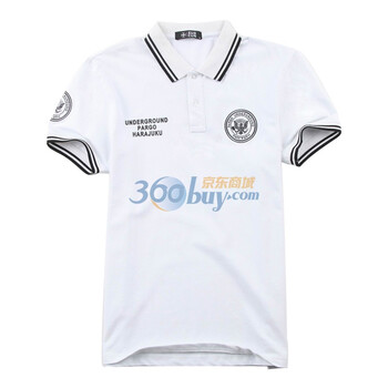 【佐村一】男士时尚绣花标志图案短袖POLO衫