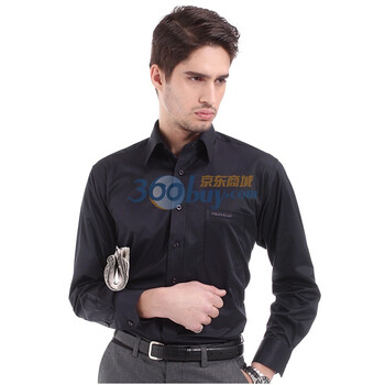 POLO VILLAE保罗威特休闲男士黑色修身新品长衬 PFDCHADCF910 43