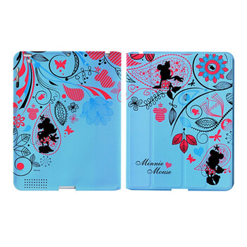 迪士尼/Disney Minnie“米妮花园”超薄 iPad2 四折式彩印皮套IPA2020266WD蓝色