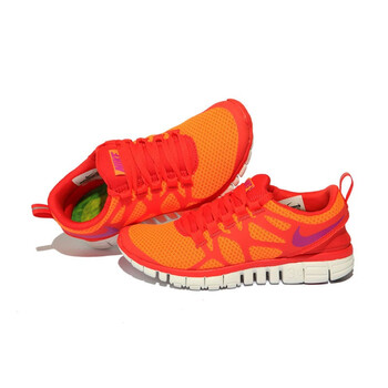 `Nike 耐克 女子跑步鞋 454079 858 橙/紫/橘红/白 38