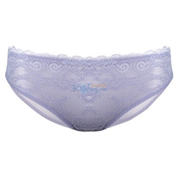 爱慕 Shine Love心爱蕾丝控中腰三角内裤SL22031 紫色 XL