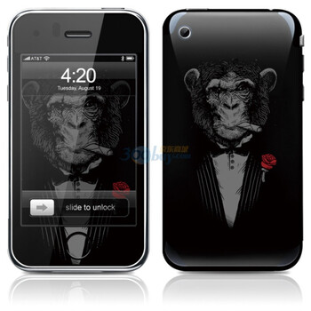 ideaSkin iPhone 3G/3GS 猩猩大佬 手机外壳保护套皮贴膜 ABRC081930