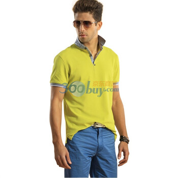 浪氏威尔lansiwear2012夏季品牌男装POLO衫男士高档时尚T恤LSAKT6696 柠绿 54