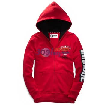 Giordano佐丹奴BSX 外套 女小熊星际奇遇连帽卫衣 04381700 酒红色 XL