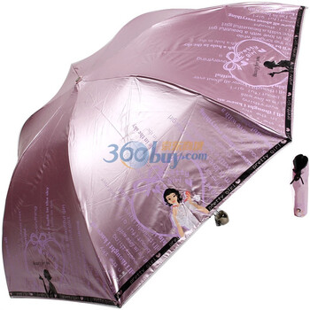 天堂伞 2012年新款系列 防紫外线 防晒 晴雨伞 3336E妆点人生 8号粉