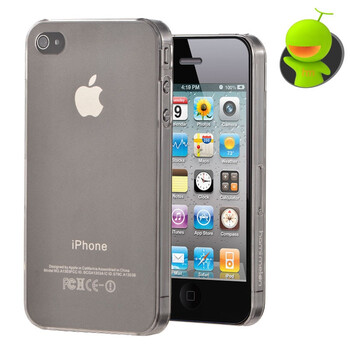 哈密瓜（hamimelon）HM0135 iphone4保护套 0.6mm透感系列 磨砂外壳 后壳 保护壳 白色 透明