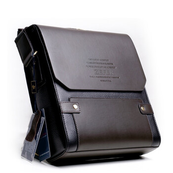 FEGER斐格优质小牛皮斜挎单肩男士包 D089