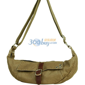 Cross Charm中性超软质感配皮小斜挎包YGS-1103033 米色