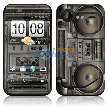 ideaSkin HTC Incredible S / G11 / 惊艳 / S710e 老式收音机 外壳保护套皮贴膜 ENDAVC272006